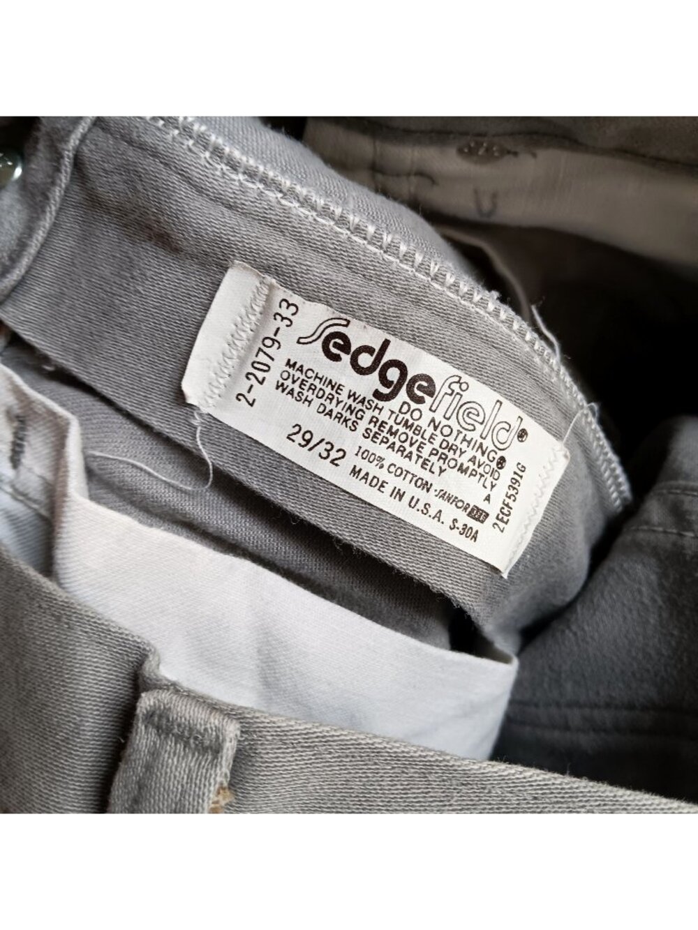 True Vintage BOOTCUT Jeans 27x29 1970's DISCO POCKET Men's GRAY SEDGEFIELD